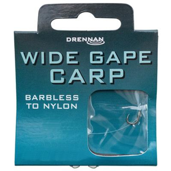 Drennan Wide Gape Carp  Hooks to Nylon