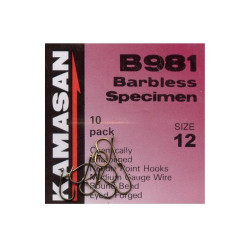 Kamasan B981 Specimen Eyed Hooks (Barbless) Kamasan B981 Specimen Eyed Hooks (Barbless)