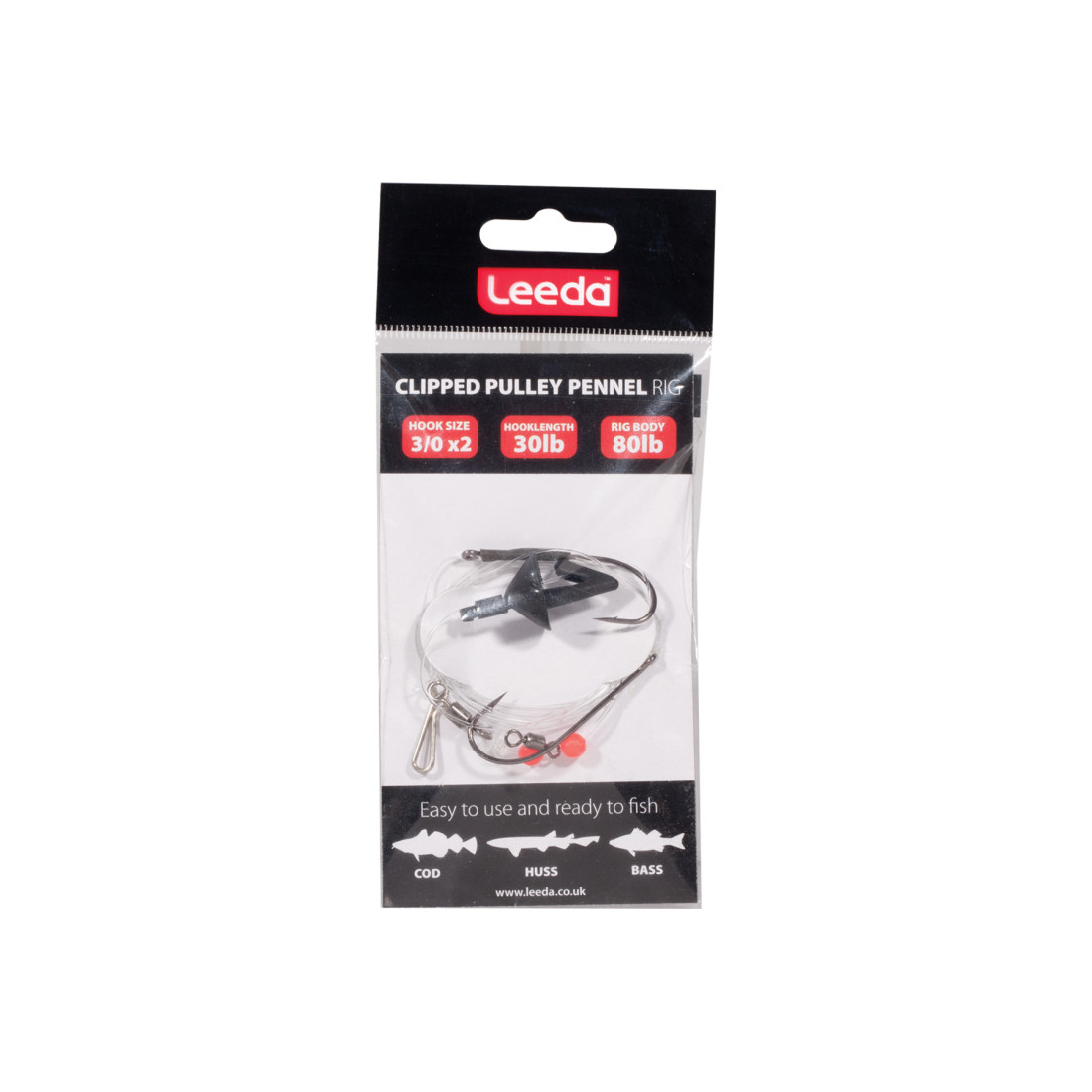 Leeda Clipped Pulley Pennel Rig | Fishing Rigs from Ricks Rigz Folkestone