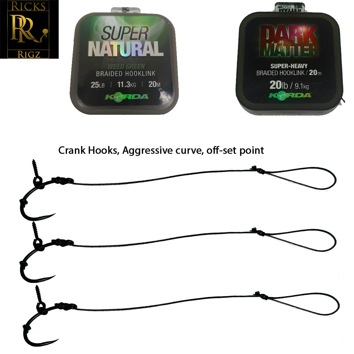 thumbnail interactive-video image 1 of Ready Made Carp Fishing Rigs Kit – 20 Pre-Tied Rigs + Rig Box – BROOKSY 1 of 4
