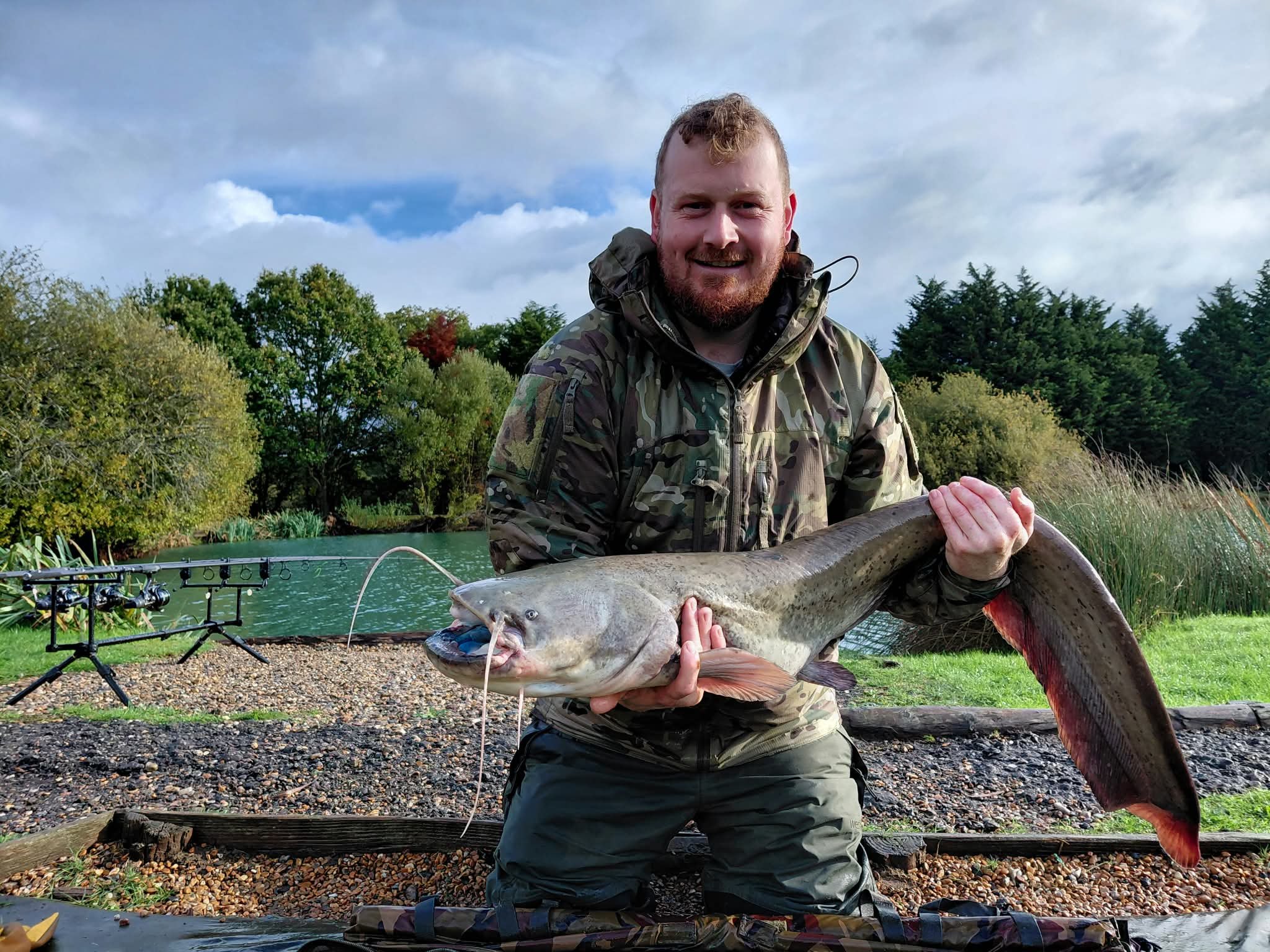 25lb Catfish caught by Ryan Morrison using Hair rig