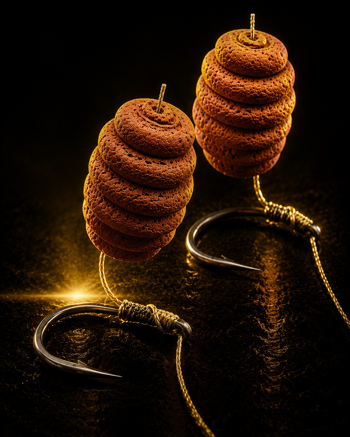 Ready made wafter carp rigs